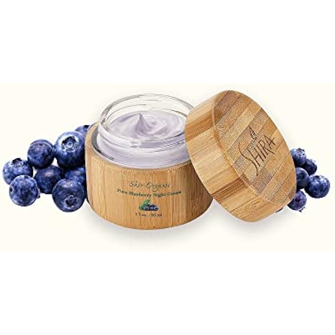SHIRA SHIR ORGANIC BLUEBERRY NIGHT CREAM FOR NOURISHED, WRINKLE-FREE, RADIANT SKIN. MOISTURIZER FACE CREAM WITH ANTI-AGING FORMULA KEEPS SKIN HYDRATED, FACIAL SKIN CARE PRODUCT 50ML (PACK OF 2) - Image 2